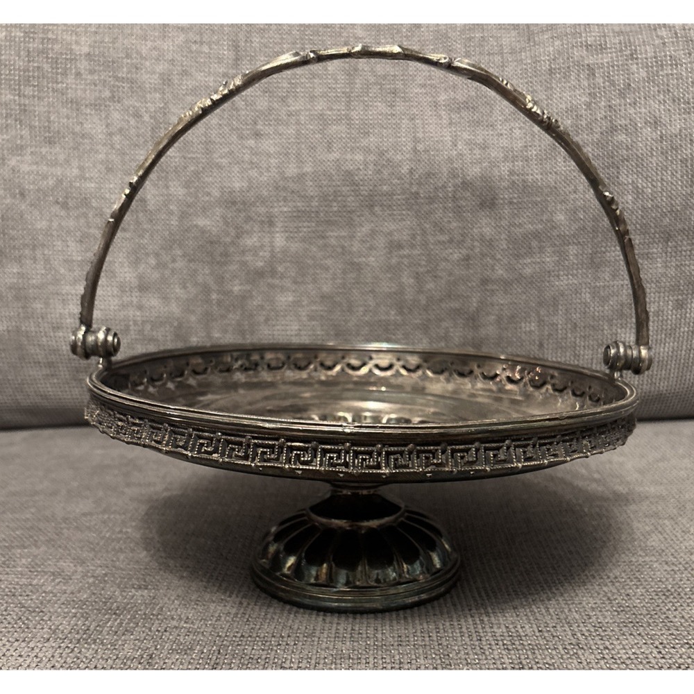 Antique Rogers & Bros Figural Boy Silver Footed Serving Dish Rare